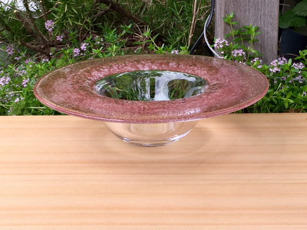 【注文制作】天然石発色 岩黒のパスタプレート“ORGANIC GLASS”