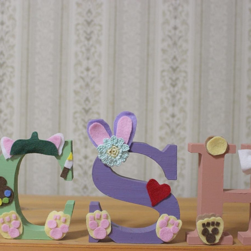 ウェルカムスペースセット♡イニシャルオブジェとお名前ポエム