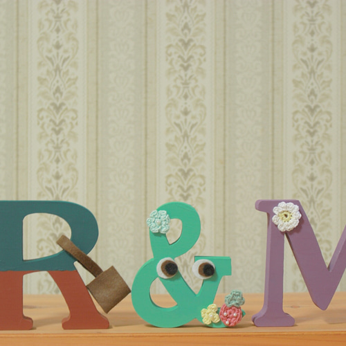 ウェルカムスペースセット♡イニシャルオブジェとお名前ポエム