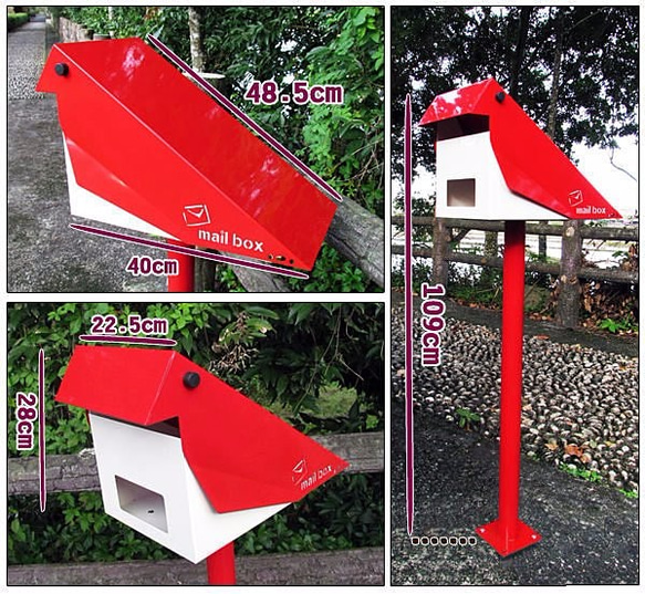 デザインステンレス製の鳥の郵便箱、絶妙な、寛大な、実生活的なゆっくりとしたイメージ 4枚目の画像