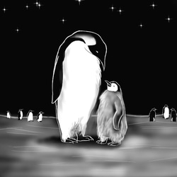 「灯りポップ」三枚組　ペンギン、フクロウ、ラクダ 2枚目の画像