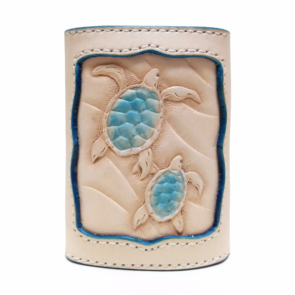 MARIKURI様確認用レザーカービング キーケース