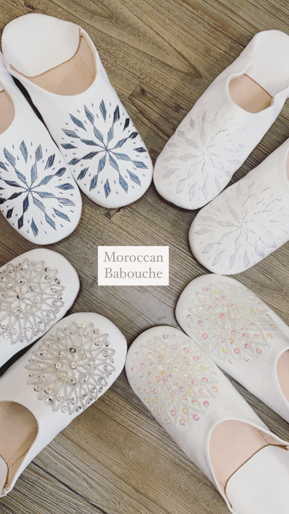 Moroccan Babouche slippers - zelige ceramic 第4張的照片