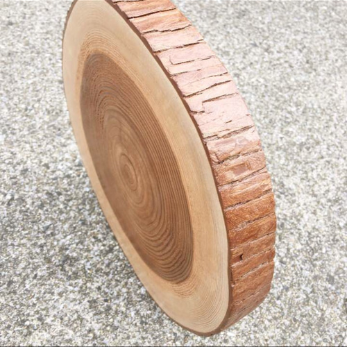 皮付き 杉丸太 輪切り チェンソー切 φ10cm×高さ10cm 20個セット