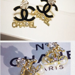 【輝くCCロゴ×上品パール♡】CHANEL ヘアクリップ CHANELロゴ風ヘアクリップ ヘアクリップ・バナナクリップ