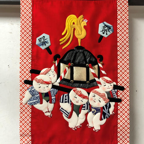 キット】お祭りタペストリー キット 和小物キット専門店 京屋