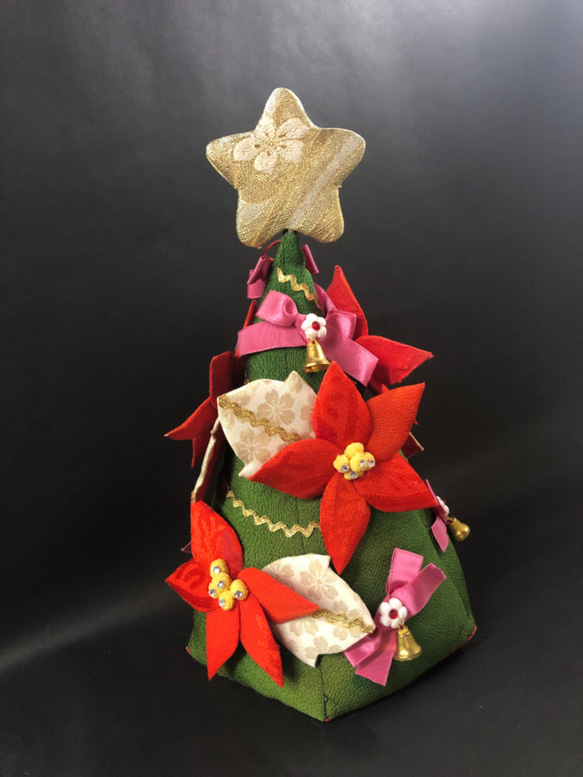 【キット】ポインセチアのクリスマスツリー 3枚目の画像