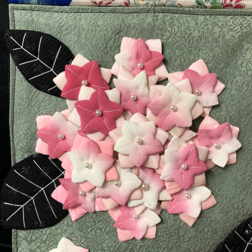 キット】紫陽花のタペストリー【押し絵】 キット 和小物キット