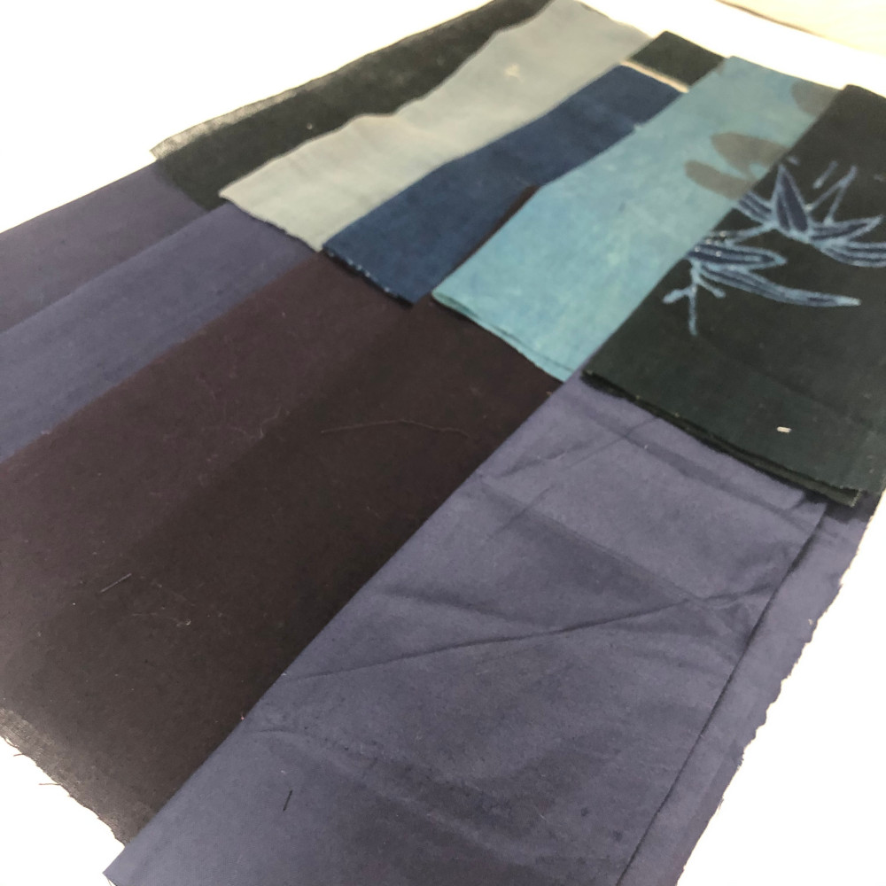古布】藍の木綿10枚セット【木綿】 生地 和小物キット専門店
