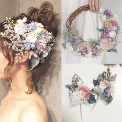 『tatarika』（wreathe bouquet）3items set... 1枚目の画像