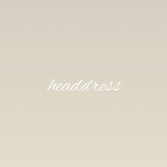 headdress 1枚目の画像