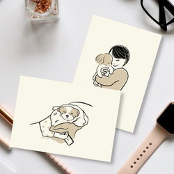 シーズー【誕生日】【まくら】ポストカード2枚　犬　 1枚目の画像