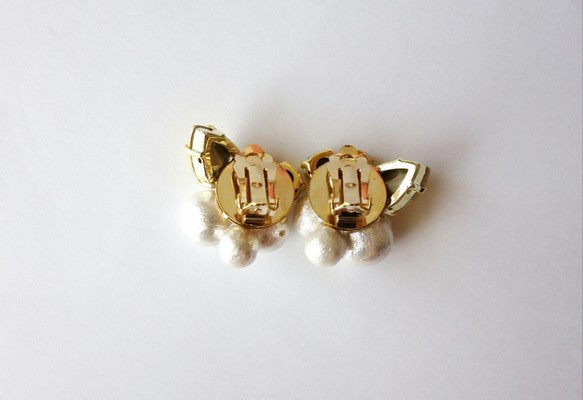 免費送貨珠寶耳環♪♪黃施華洛世奇和棉花的明珠 第5張的照片