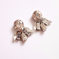 ♡婚禮♡古董水晶新娘耳環或耳環 第4張的照片