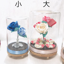 洋風つまみ細工 「ギフト」薔薇のガラスポット選べる2個セット【小】お祝い／誕生日プレゼント／母の日／敬老の日 9枚目の画像