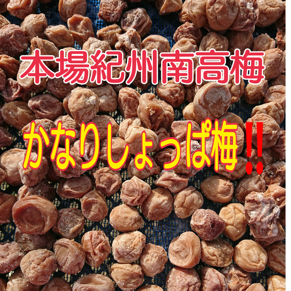 【容器無し】クリックポスト発送♪  《無添加食品》かなりしょっぱ梅700g 1枚目の画像