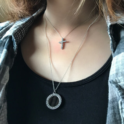 【再販✖︎105☆】mirror necklace ミラーネックレス 3枚目の画像