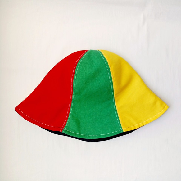 1987 Handmades 【黃綠紅】雙面漁夫帽 漁夫帽 第3張的照片