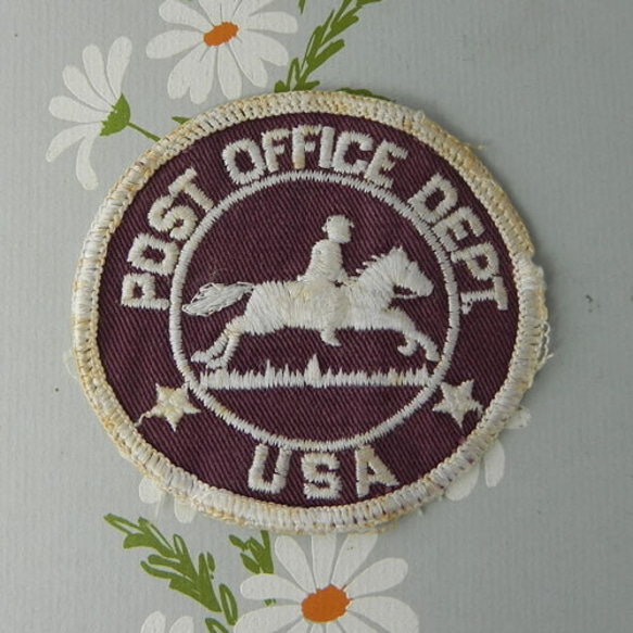 ＵＳＡ、ヴィンテージ・ワッペン、米国郵便システムの前身 3枚目の画像