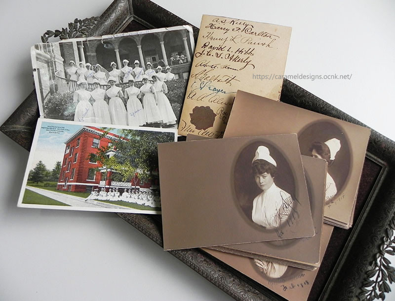 WWI 1918年 第一次世界大戦 従軍看護婦たちの写真/寄せ書き/ポストカード 従軍看護婦たちの写真/寄せ書き/ポストカード WWI 1918年 第一次世界大戦