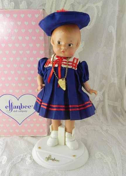 Vintage EFFANBEE - Pink Dress & Hat DOLL COLLECTION WITH TAG