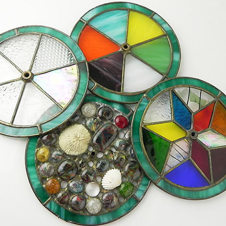 ステンドグラスのハンドメイド万華鏡