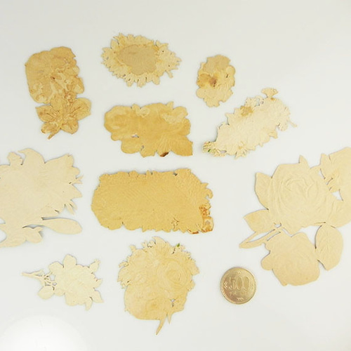 1800年代、アンティーク、ヴィクトリアン・クロモス【フラワー】10枚