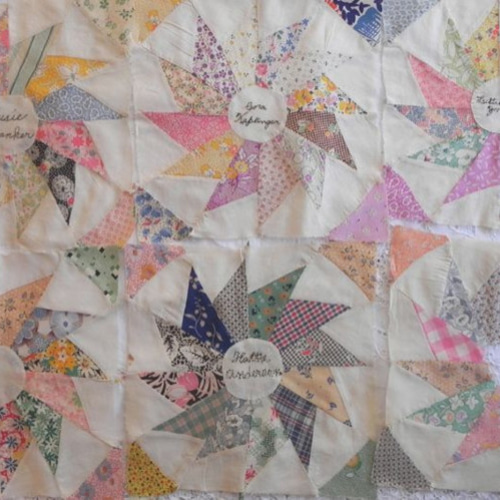 アメリカン・アンティーク、カントリー・キルトブロック12枚セット