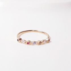 COLOR CUBIC MIX RING 1枚目の画像