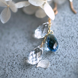 No.1253 宝石質 エメラルド ドロップ ピアス イヤリング チャーム gf No.1253 宝石質 エメラルド ドロップ ピアス イヤリング チャーム gf