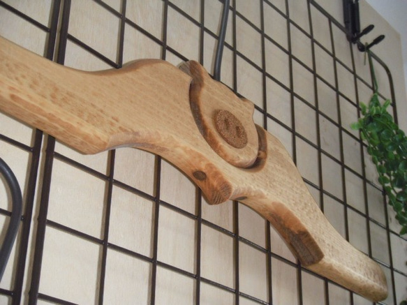 ☆カントリー風☆　木製ハンガー　～ブタが見張り番～ 5枚目の画像