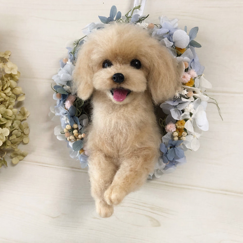 羊毛フェルトオーダー、あじさい様専用！ 羊毛フェルトの愛犬さん