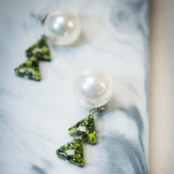 クリスマスツリーearrings_bigpearl_handmadeworks 037 1枚目の画像