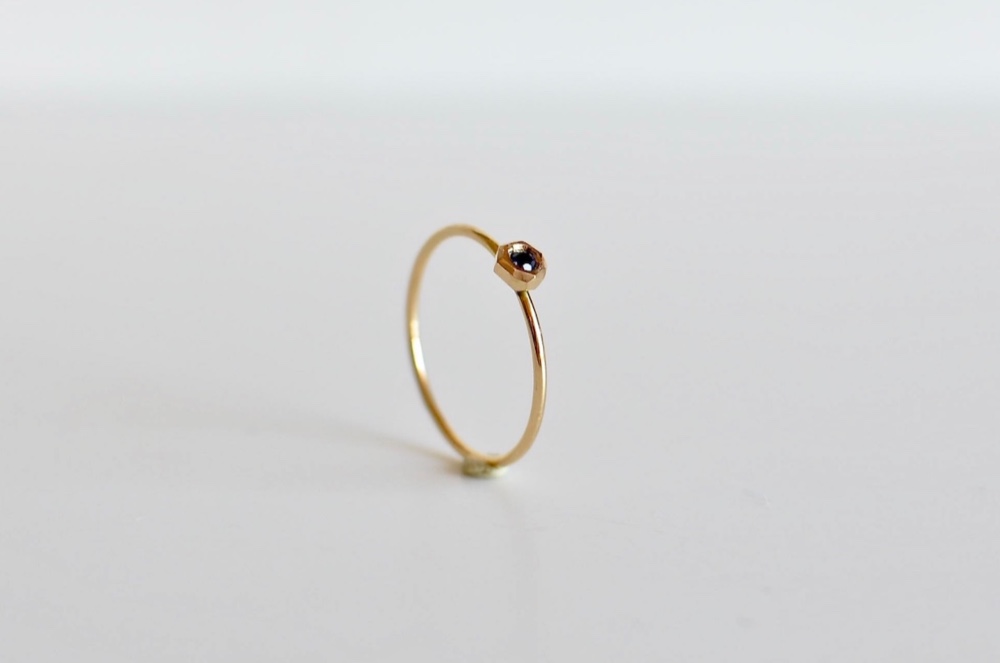 K18リング 小石 -サファイア- 指輪・リング Mitu 通販 11602163