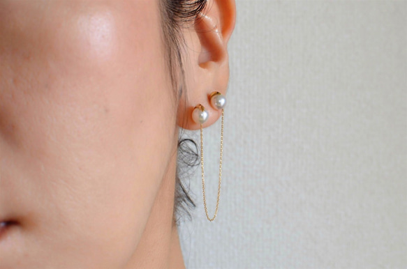 K18 單耳耳環 喙長- 第6張的照片