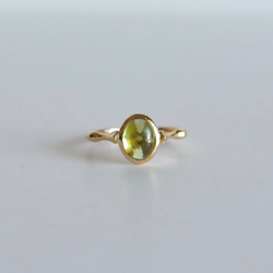 SVリング 花テーブル -ペリドット- 1枚目の画像