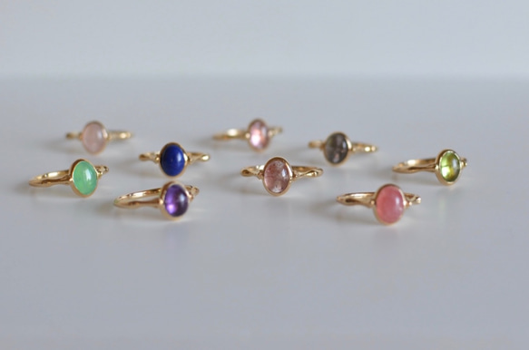 SVリング 花テーブル -ペリドット- 6枚目の画像