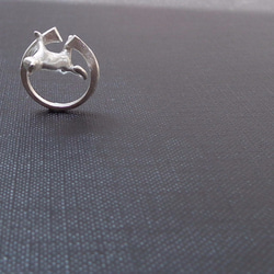 【河圖工坊】喵星銀系列Silver cat pendant／925純銀吊墜．首飾．項鍊／特別厲害的貓 第1張的照片