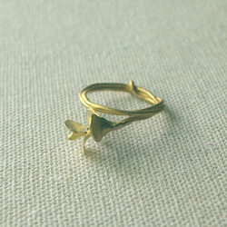 ユーカリの指輪（真鍮) 5枚目の画像