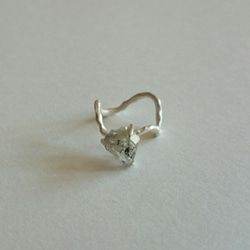 原石戒指（銀・赫基蒙鑽石) 第2張的照片