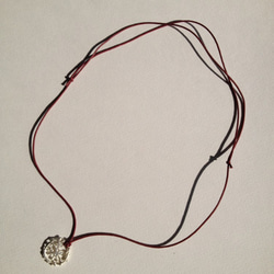 風花模様のネックレス（シルバー） 4枚目の画像