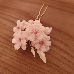 Sakura つまみ細工 八重桜のかんざし かんざし flower Drop 通販