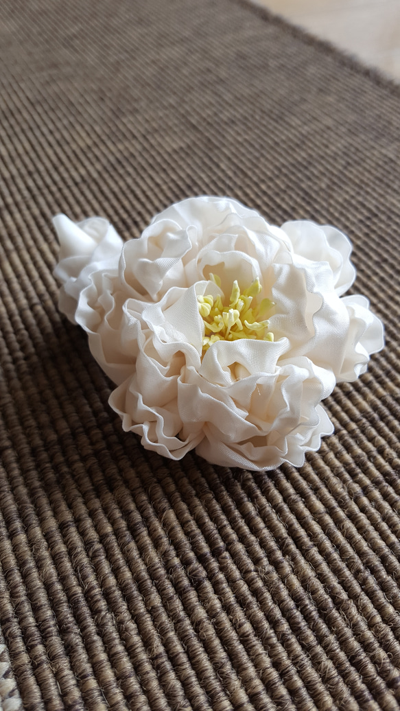 白牡丹の花飾りのリビング Amazon｜家の装飾用の模擬牡丹の花 - リアルな牡丹の花 3 個