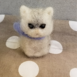 オーダーメイド フェルトぬいぐるみ 見本 猫チンチラシルバー