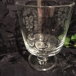 紫陽花ハンドメイド2022 紫陽花のグラス〜手彫りガラス〜 4枚目の画像