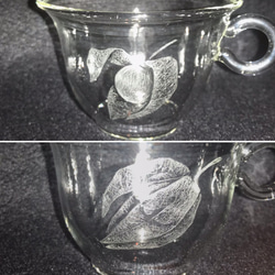 ほおずきの茶器〜手彫りガラス〜 5枚目の画像