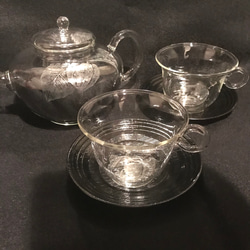 ほおずきの茶器〜手彫りガラス〜 6枚目の画像