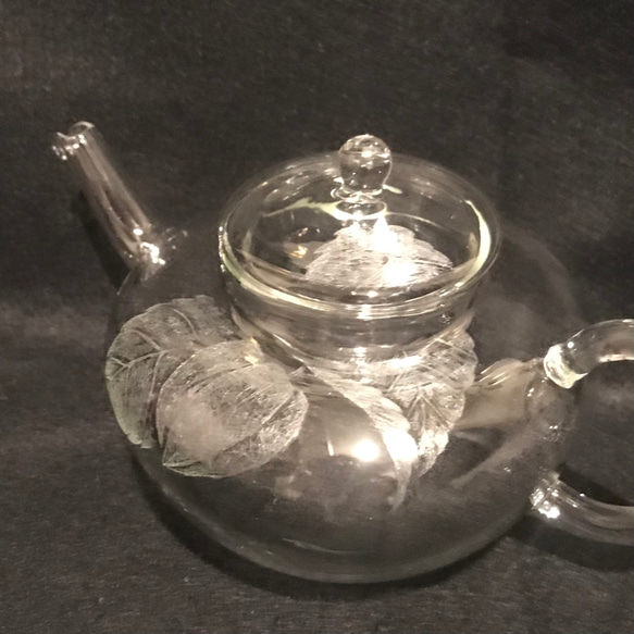 ほおずきの茶器〜手彫りガラス〜 7枚目の画像