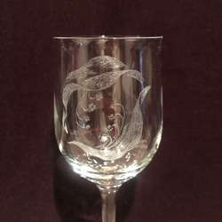 すずらんのワイングラス〜手彫りガラス〜 8枚目の画像