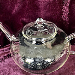 合歓の茶器セット〜手彫りガラス〜 2枚目の画像
